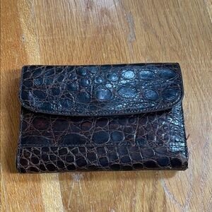Ladies large crocodile Wallet